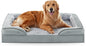 FURTIME Orthopedic Dog Bed for Extra Large Dogs - XL Washable Dog Sofa Bed Large, Supportive Foam Pet Couch Bed with Removable Washable Cover, Waterproof Lining and Nonskid Bottom, Light Grey