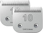 2PCS 10 Blades Dog Grooming Blades Compatible with Andis,Oster A5,Wahl km10 Dog Clippers,Size-#10, 1/16-Inch Cut Length (2pcs #10 (1.5mm))