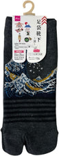 Japan Style Tabi Socks for Split Toe, Comfortable Tabi Toe Socks for Unisex Mt. Fuji, Lucky Cat, Sushi, Sumo, Ukiyoe, Hokusai