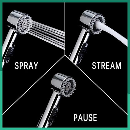 3 Mode Dog Shower Attachment, High Pressure Handheld Sprayer with ON/OFF Switch, G1/2" Metal Shower Diverter, 118 Inches Stainless Steel Hose, No Drill Hook, for Indoor and Outdoor Pet Bat