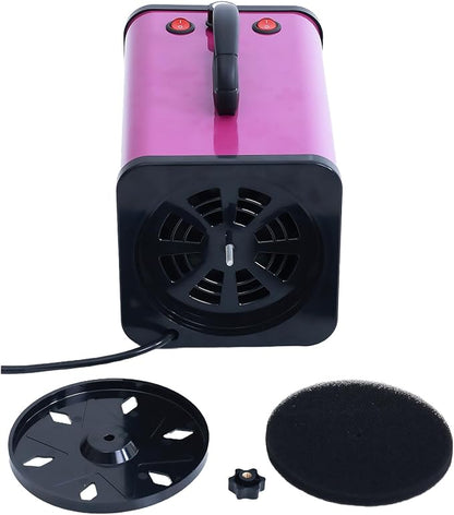 2400w 75m/s Dog Dryer for Pet Grooming, High Velocity Pet Hair Dryer with Heater, Adjustable Speed, 4 Nozzles and a Comb, Purple