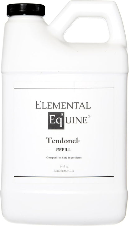 Elemental Equine Tendonel 64oz Liniment Rub for Horses - Soothe and Relax Tired Muscles While Providing Relief and Reduced Stiffness