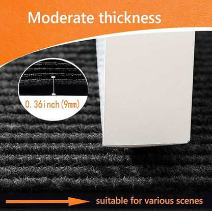 Door Floor Mat Commercial Grade Large Size 4' x 6'Heavy Duty Tough Entry Collection Slip Skid Entrance Mat with Rubber Backing Low Profile and Easy to Clean Indoor Outdoor Rug