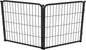 FXW Homeplus Unleashed Indoor Dog Playpen - Stress-Free and Safe Play, Heavy Duty 24 Inch 2 Wire Panels Dog Pen for Puppy and Small Dogs, Black│Patented