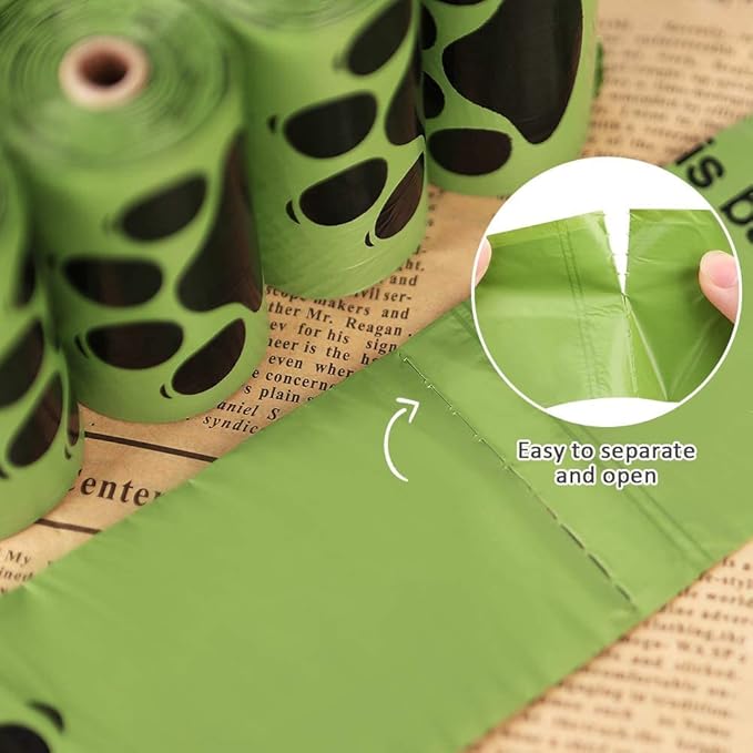 Dog Poop Bags Rolls 540 Count, Unscented Refill Rolls, 9" X 13" Doggie Poop Bags, Dog Waste Bags BY PobbY