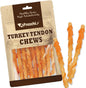 Afreschi Classic Turkey Tendon Coil (L) 3 oz, USA-Sourced Turkey Tendon, Dog Treats for Wrapped Series, All Natural Human Grade Dog Treat, Hypoallergenic, Rawhide Alternative