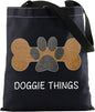 FOTAP Dog Owner Shopping Tote - Dog Park Bag and Doggie Gift