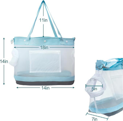 Dog Purse Carrier for Small Dogs Cat Kitty Puppy Rabbit Bunny Dog Cat Bag Carrier for Animals up to 22lbs Soft Sided Collapsible Pet Carrier Sling for Outing Travel Vet-Light Blue