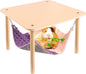 Enlarged Guinea Pig Hammock with Wooden Stand,Small Animal Hanging Bed Large Platform for Guinea Pigs Bunny Ferret Hamster Hiding Sleeping 13L x 13W x 11H in