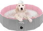 Furrybaby Dog Pool, Kiddie Pool Hard Plastic, Collapsible Pet Bath Foldable Swimming Pet Pool Portable Pink 32''