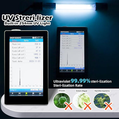 Aquarium Filter for 10-45 Gallon Tank, U-V Fish Tank Green Clean Machine Submersible Powerful Pump Canister Filter 158GPH for Pond Turtle Tank Saltwater Freshwater Crystal Clear Green Killing