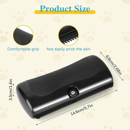 2025 Upgrade Deshedting Dog Brush & Cat Brush - Dog Undercoat Brushs with Comfort Grip, Pet Hair Removal Tool for Shedding - Fits Short Hair Pets (4 Inches)