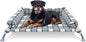 Elevated Raised Dog Bed Cot - Cooling Raised Dog Beds with Bolster Portable Washable Pet Cot Bed with Metal Frame Dogs Hammock Bed for Indoor & Outdoor