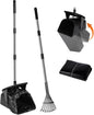 Dog Pooper Scooper with 20 Bag Attachment Long Handle Swivel Bin, Rake Heavy Duty Pooper Scooper for Large Medium Dogs Easy to Clean Poop Scooper for Yard, Grass, Gravel