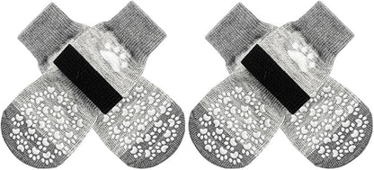 EXPAWLORER Anti Slip Dog Socks to Prevent Licking Paws, Dog Shoes for Hot Pavement, Dog Booties for Small Medium Large Senior Dogs, Traction Control Boots & Paw Protectors for Hardwood Floors