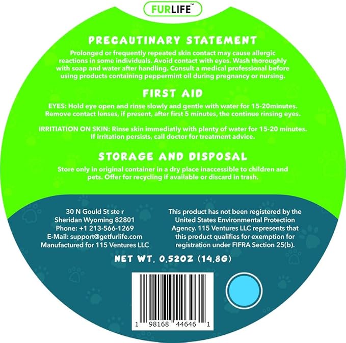 FurLife Blue Dog Tag, Flea and Tick Prevention for Dogs - Waterproof Pendant for Collar, Safe for All Breeds