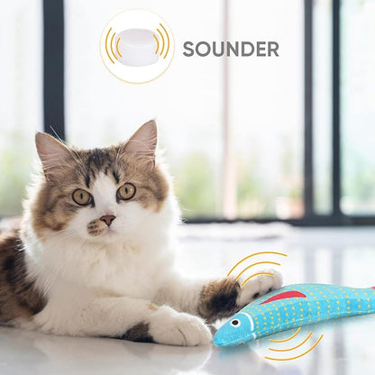 4Pcs Catnip Toy, Plush Cat Toys with Jingly Bell, Bite Resistant Chew Toys, Catnip Filled Cartoon Cat Teething Chew Toy for All Cats