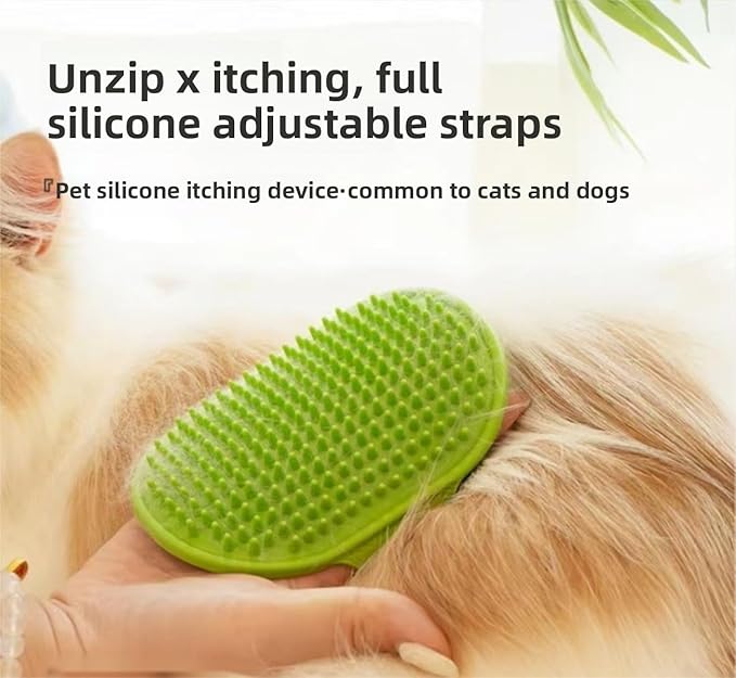 4PCS cat self groomer,cat brushes for indoor cats,Adjustable silicone self-cleaning massage tool for scratching, bathing, massaging, cleaning hair for cats and dogs