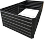 6x4x2FT Metal Raised Garden Bed Kit, Galvanized Outdoor Garden Bed Planter Box for Vegetables, Flowers, Herbs, Succulents and More, Black