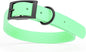 Dogline Biothane Waterproof Dog Collar Strong Coated Nylon Webbing with Black Hardware Odor- Proof for Easy Care Easy to Clean High Performance Fits Small Medium or Large Dogs, Sea Foam Green