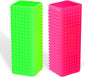 2pcs Pet Dog Cat Hair Remover, Pet Hair Removal Tool, Hollow Cleaner Brush for car，Interior, Furniture, Sofa (green and pink)