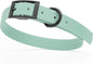 Dogline Biothane Waterproof Dog Collar Strong Coated Nylon Webbing with Black Hardware Odor- Proof for Easy Care Easy to Clean High Performance Fits Small Medium or Large Dogs, Sage Green