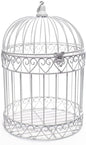 Anderson's Decorative Ivory Wire Birdcage Wedding Centerpiece, Table Décor, Hanging Decorations, Reusable