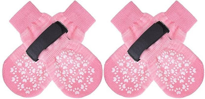 EXPAWLORER Anti Slip Dog Socks to Prevent Licking Paws, Dog Shoes for Hot Pavement, Dog Booties for Small Medium Large Senior Dogs, Traction Control Boots & Paw Protectors for Hardwood Floors