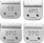 4PCS Dog Grooming Blades Compatible with Andis,Oster A5,Wahl km10 Dog Clippers,Detachable Dog Clipper Replacement Blade for Dog Cat Horse Animal Size -#10+4FC+5FC+7FC