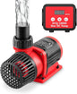 2640GPH 80W Aquarium DC Retrun Pump With LCD display Controller,DC24V 18FT Lift Controllable water pump for fresh and marine water fish tank,100 speeds ECO Quiet inline and submersible pump