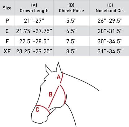 Equinavia Loki Adjustable Breakaway Horse Halter - Wine Red - Pony