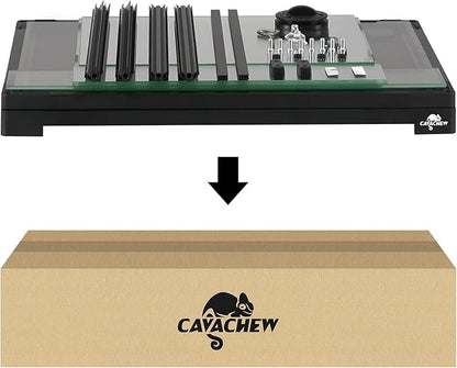 34 Gallon Reptile Tank, Glass Reptiles Terrarium 24" x 18" x 18", Sliding Door, Top Ventilation, Cable Pass, Humidify Hole, Glass Reptile Cage Habitat for Bearded Dragon, Lizard, Snake, Gecko