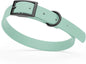 Dogline Biothane Waterproof Dog Collar Strong Coated Nylon Webbing with Black Hardware Odor- Proof for Easy Care Easy to Clean High Performance Fits Small Medium or Large Dogs, Sage Green