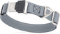 Dogline Biothane Waterproof Dog Collar with Herm Sprenger Stainless Steel Quick Release Buckle – Heavy Duty Tactical Durable Collar for Dogs – Comfortable and Safe Pet Collar, W 1" L 15-25", Gray