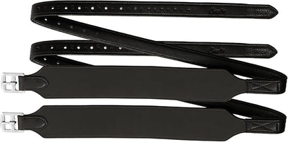 Exion Wide Stability Stirrup Leathers for English Saddles | Premium Cowhide Leather | Enhanced Leg Stability & Comfort | Sizes: 48" to 62"