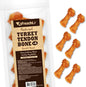 Afreschi Turkey Tendon Bone (S) 6 Pieces per Pack, USA-Sourced Turkey Tendon, All Natural Human Grade Puppy Chew, Hypoallergenic, Rawhide Alternative, Dog Treats for Small Breeds