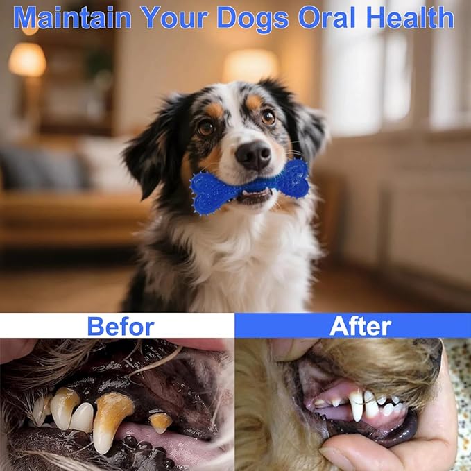 Dog Toys 15 Pack for Teeth Cleaning and Fun, Puppy Teething Chew Toys Interactive Rope Squeaky Treat Balls & Rubber Tous Bulk– Variety Dog Gifts Set Reduce Anxiety & Save Furniture