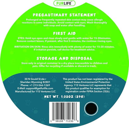 FurLife Flea and Tick Collar for Dogs – Waterproof Black Dog Collar, Pet Supplies for Tick and Flea Prevention for Dogs, Safe for All Breeds