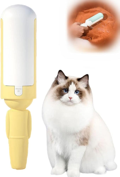 2023 New Pet Hair Remover Roller, Pet Hair Remover, Reusable Pet Hair Remover, Washable Dog/Cat Hair Remover, Fur Remover, Pet Hair Remover for Couch, Best Pet Hair Remover for Furniture (B1-Yellow)