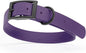 Dogline Biothane Waterproof Dog Collar Strong Coated Nylon Webbing with Black Hardware Odor- Proof for Easy Care Easy to Clean High Performance Fits Small Medium or Large Dogs, Violet Purple