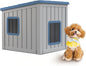 DRATO Dog House Indoor and Outdoor with Weatherproof Roof Removable Floors for Small to Middle Sized Dogs Easy to Assemble