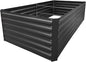 8x3x2FT Metal Raised Garden Bed Kit, Galvanized Outdoor Garden Bed Planter Box for Vegetables, Flowers, Herbs, Succulents and More, Black