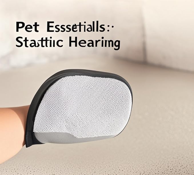 2 Pcs,Pet Removal Gloves for Dog&Cat， Electrostatic Pet Hair Remover， Pet Removal Gloves， Pet Hair Remover for Furniture， Reusable Pet Hair Remover，