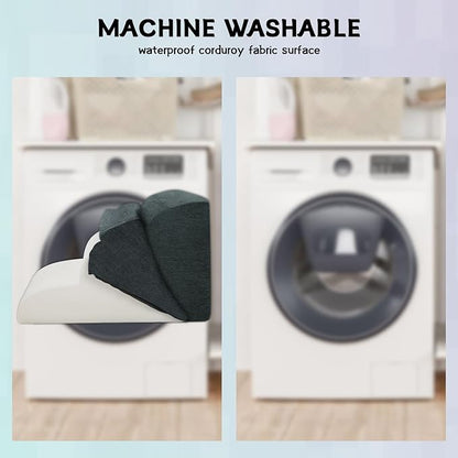 Dog Stairs Steps for High Bed, 3 Steps Pet Steps for Small Dogs Non-Slip Removable Washable Cover Ramp for Indoor Outdoor Car Couch Sofa, Dark Gray