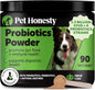 All-Natural Probiotic & Pumpkin Powder Dog Supplement - Prebiotics, Probiotics, Enzymes & Antioxidants for Healthy Gut Flora, Digestion & Immunity (90 Scoops)