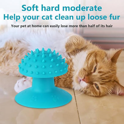 3-Pack Cat Scratcher cat self groomer for Loose Fur Removal, Catnip Massager, Massage Combs for Short & Long Fur Cats and Kittens