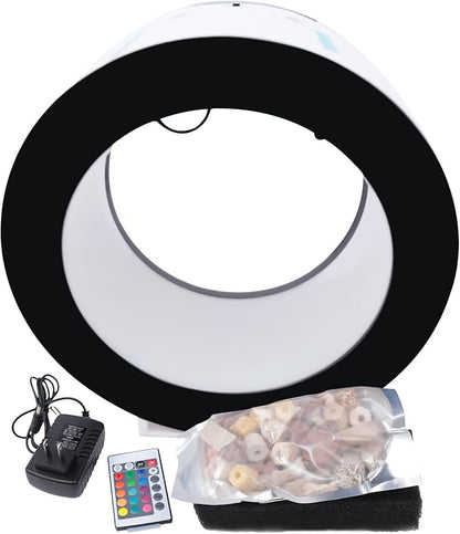 4.8Gal Jellyfish Aquarium Fish Aquarium with Water Circulation and Intelligent Filtration System, 16 Colors and 4 Light-Changing Effects Fish Tank Without Aquarium Water Chiller