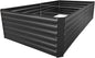 8x4x2FT Metal Raised Garden Bed Kit, Galvanized Outdoor Garden Bed Planter Box for Vegetables, Flowers, Herbs, Succulents and More, Black