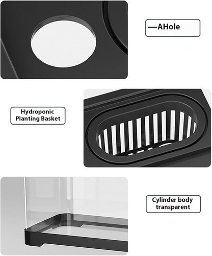 Fish Tank Starter Kit - Small Aquarium | Fish Tank Starter Kit With Filter And Light | Gallon Small Aquarium | Underwater Landscape Decoration, Compact Glass Aquariums Set For Den Living Room Dorm Kid