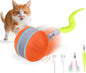 AIERSA Interactive Cat Toys for Indoor Adult Cats, Automatic Self-Play Cat Ball Toy for Kitten to Keep Them Busy, Electric Moving Chase Toy (Orange)
